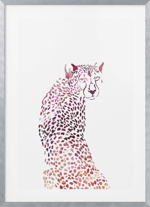 Pink Cheetah Framed Art Wall Decor