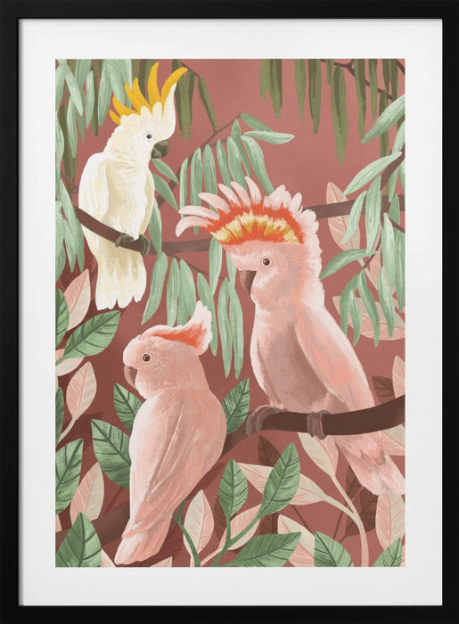 Cockatoos Framed Art Wall Decor