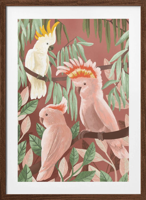 Cockatoos Framed Art Wall Decor