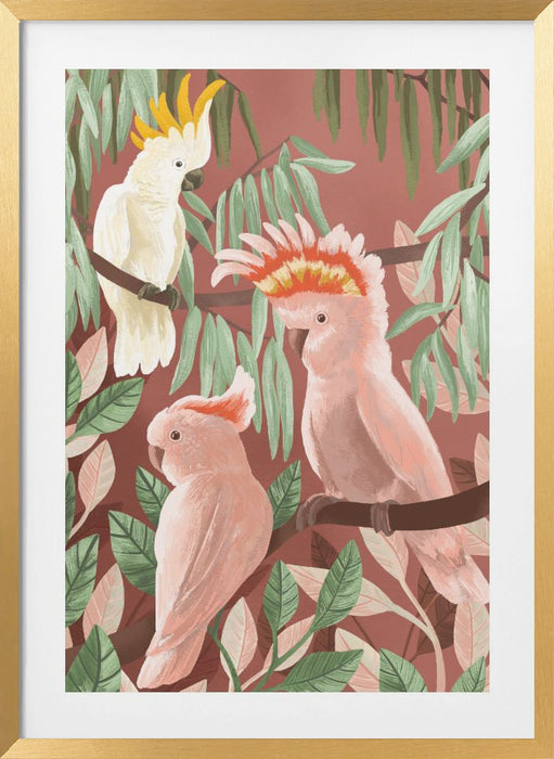 Cockatoos Framed Art Wall Decor