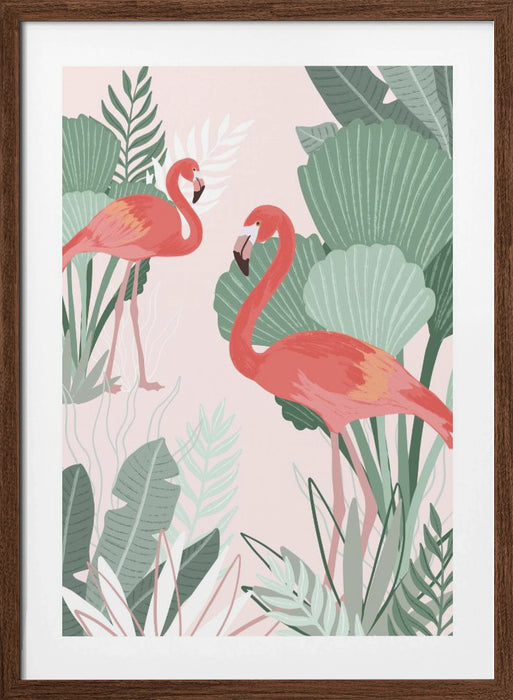 Flamingo Dreams Framed Art Wall Decor