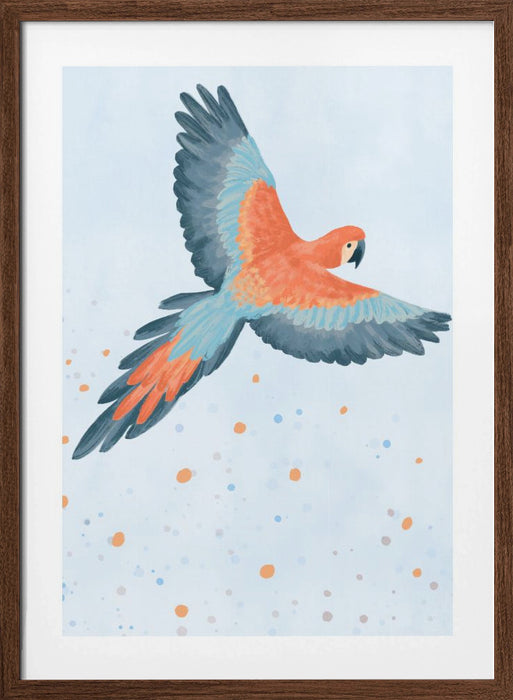 Fly With Me (blue) Framed Art Wall Decor