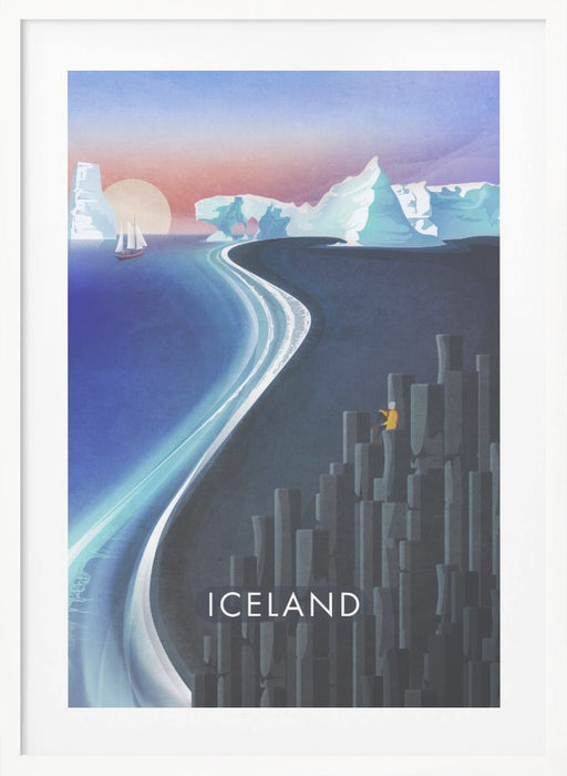 Iceland Framed Art Modern Wall Decor