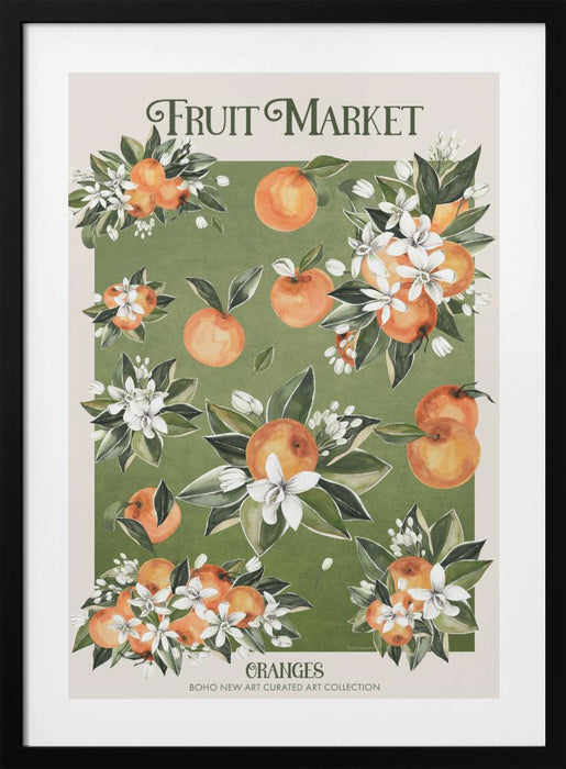 Fruit Peach Framed Art By Bohonewart Modern Wall Decor