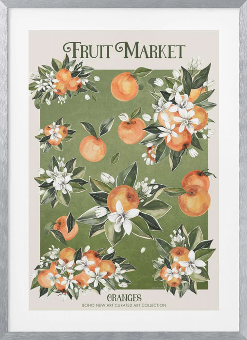 Fruit Peach Framed Art By Bohonewart Modern Wall Decor