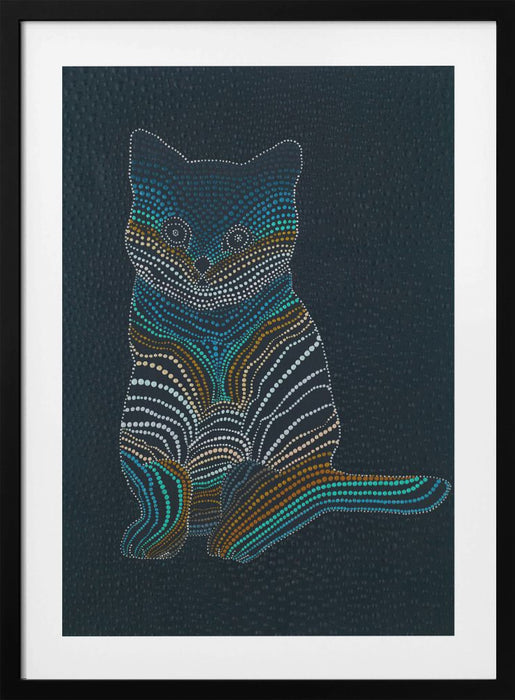 Meow Meow Framed Art Modern Wall Decor