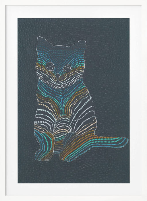 Meow Meow Framed Art Modern Wall Decor