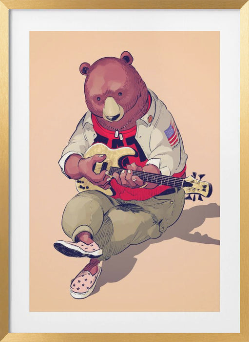 Technical Bear Framed Art Wall Decor