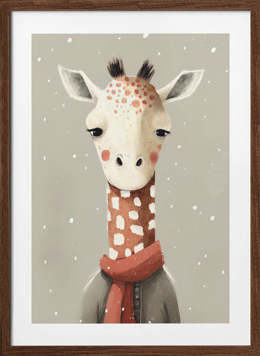 Giraffe 1 Framed Art Modern Wall Decor