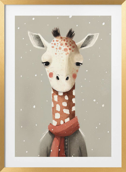 Giraffe 1 Framed Art Modern Wall Decor