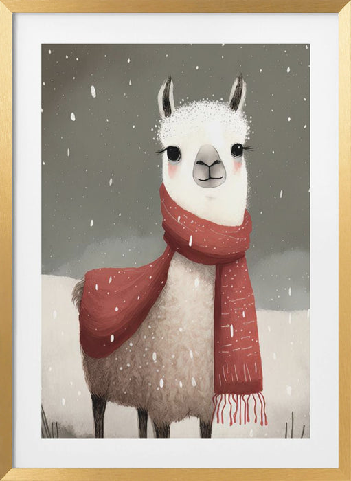 Lama 1 Framed Art Modern Wall Decor