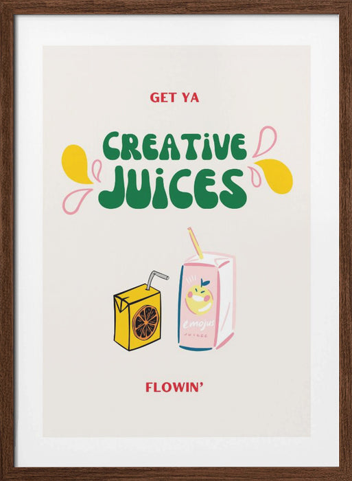 Creative Juices Print Framed Art Wall Decor