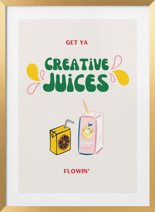 Creative Juices Print Framed Art Wall Decor