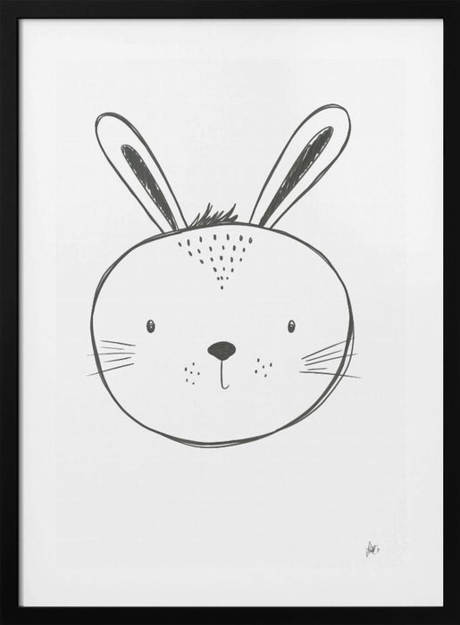 Bunny Framed Art Modern Wall Decor