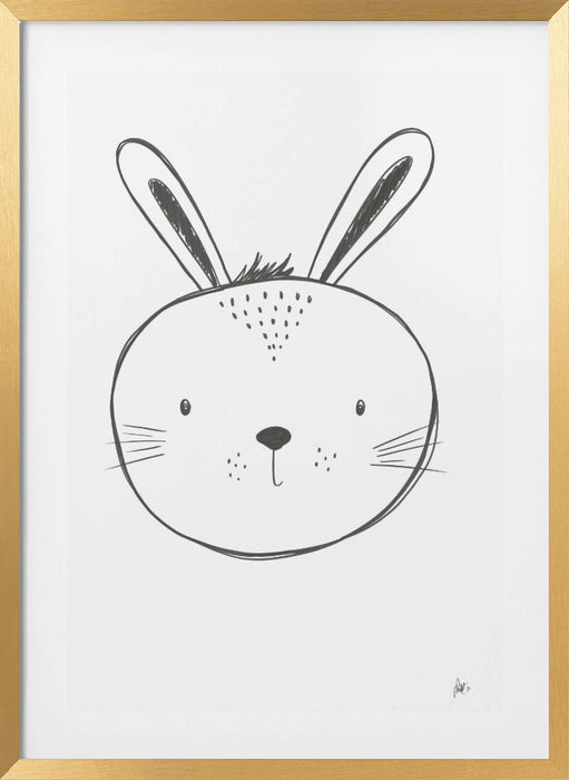 Bunny Framed Art Modern Wall Decor