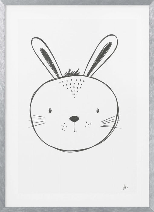 Bunny Framed Art Modern Wall Decor