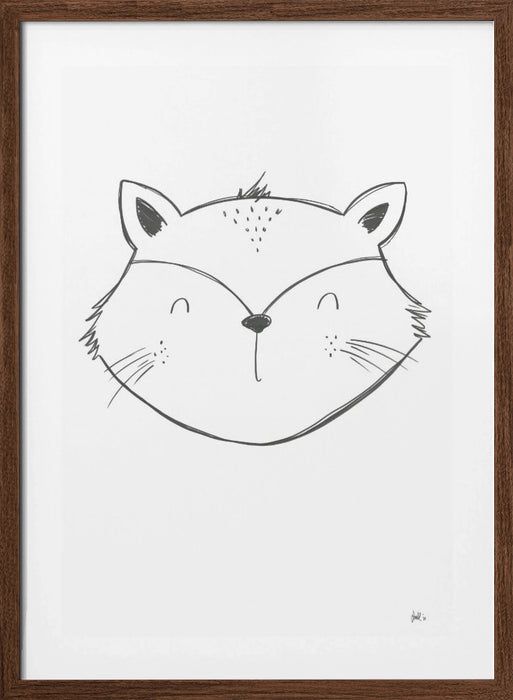 Fox Framed Art Modern Wall Decor