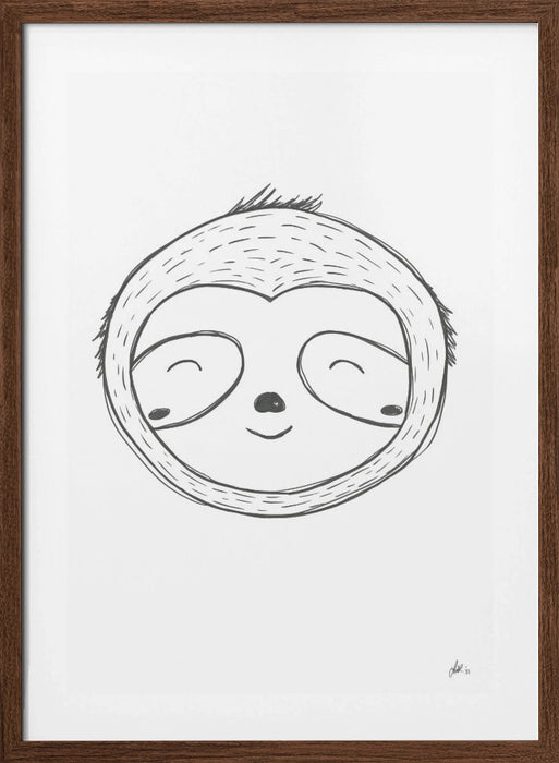 Sloth Framed Art Wall Decor