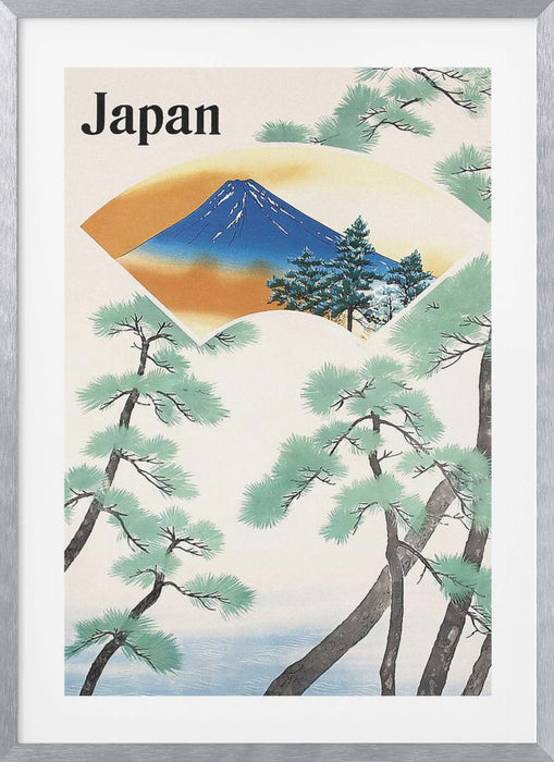 1930s Japanese Government Railways Travel Poster Framed Art Modern Wall Decor