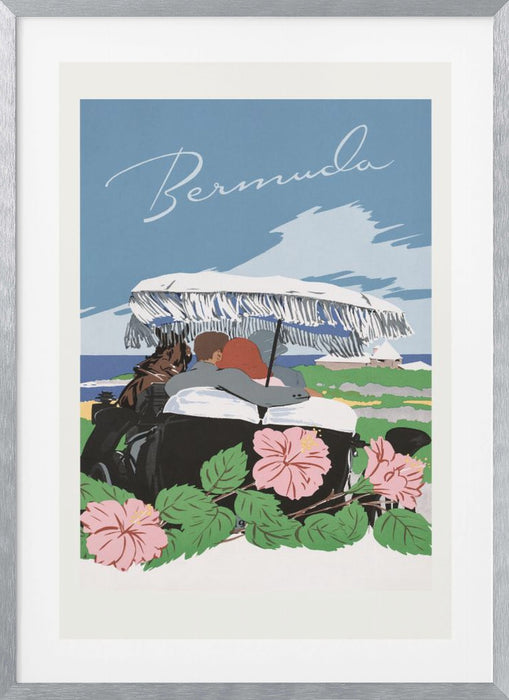 Bermuda (1940 1950) By Adolph Treidler Framed Art Modern Wall Decor