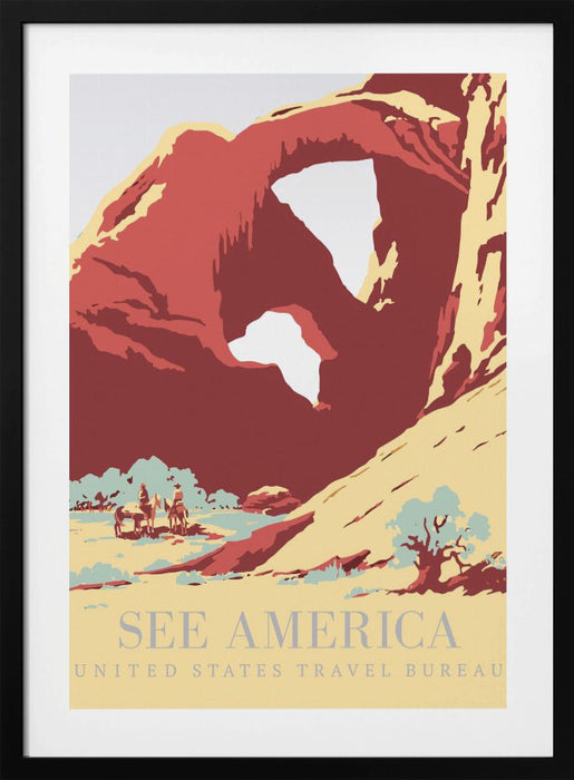 See America Poster Framed Art Modern Wall Decor