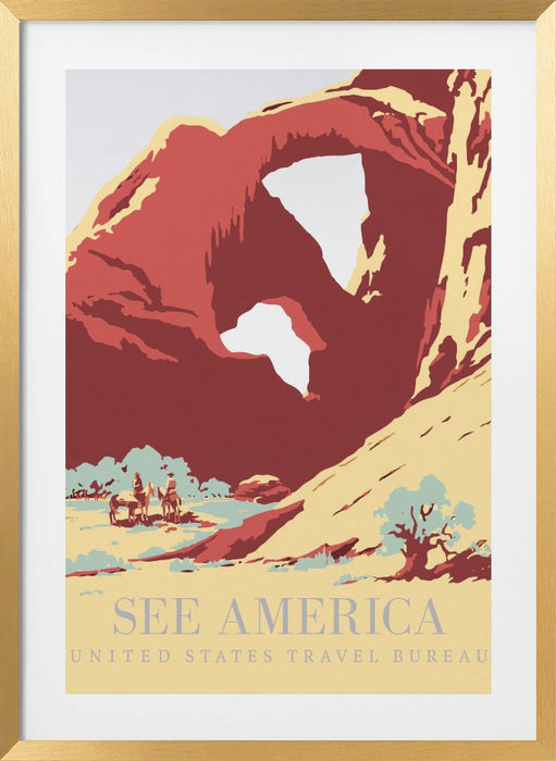 See America Poster Framed Art Modern Wall Decor