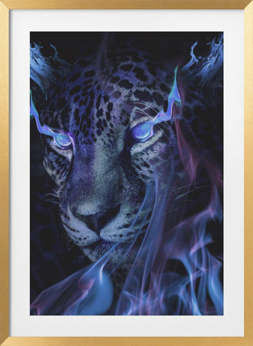 Mystical Tiger Darkness Framed Art Wall Decor