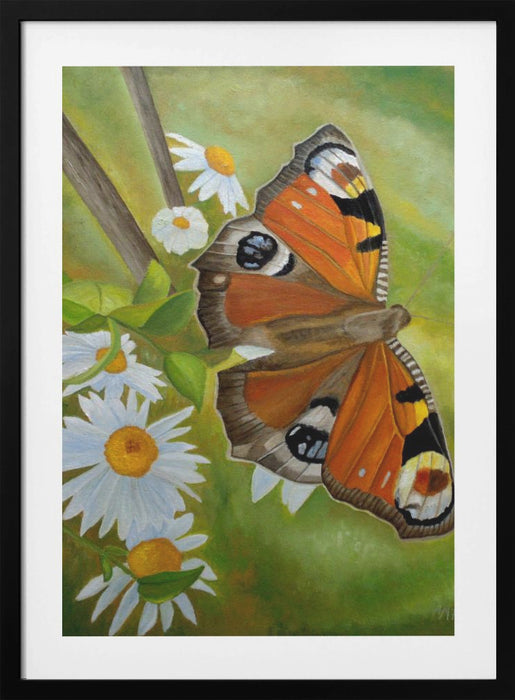 Peacock Butterfly Framed Art Wall Decor