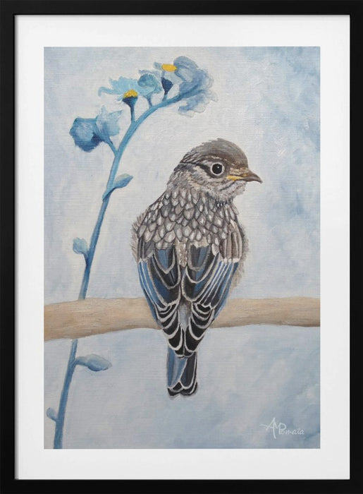 Perked and Perched Framed Art Modern Wall Decor