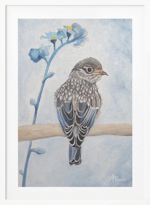 Perked and Perched Framed Art Modern Wall Decor