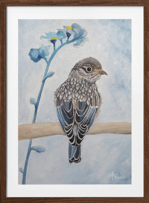 Perked and Perched Framed Art Modern Wall Decor