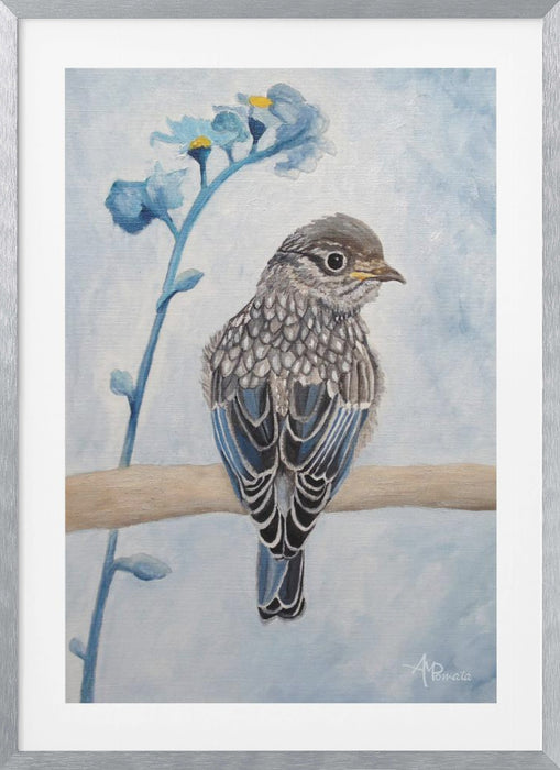 Perked and Perched Framed Art Modern Wall Decor