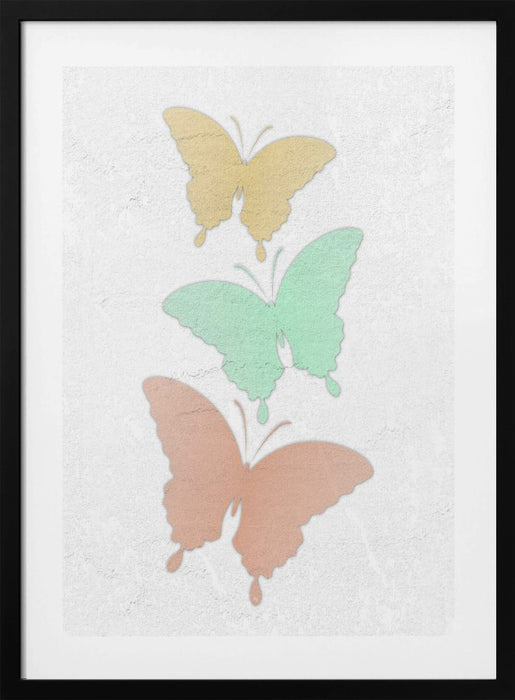 Light Butterflies Framed Art Modern Wall Decor