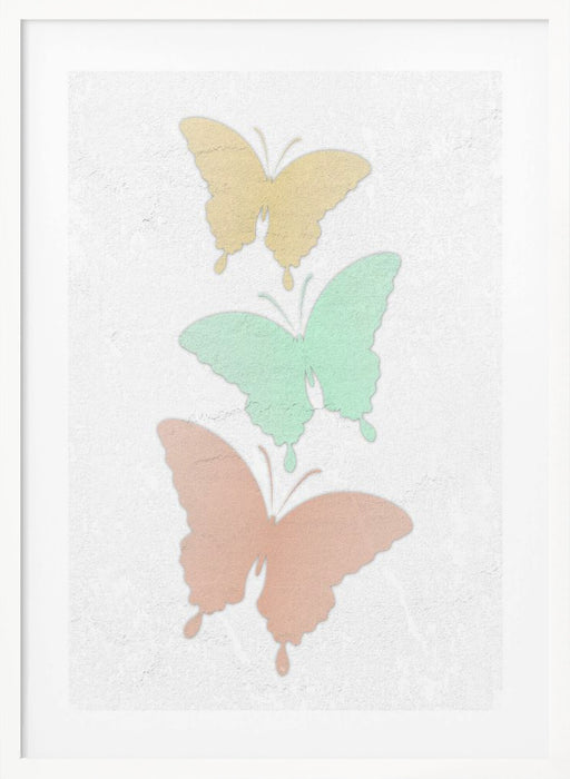 Light Butterflies Framed Art Modern Wall Decor