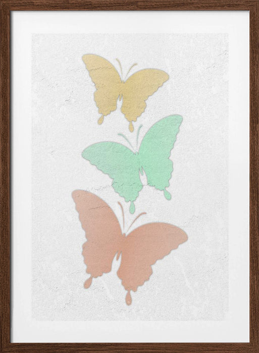 Light Butterflies Framed Art Modern Wall Decor