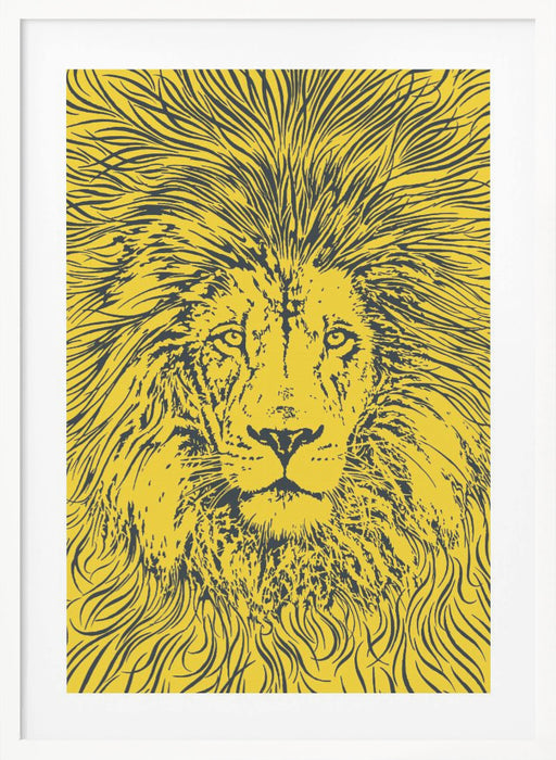 Lion Portrait – King of the Beasts Framed Art Wall Decor