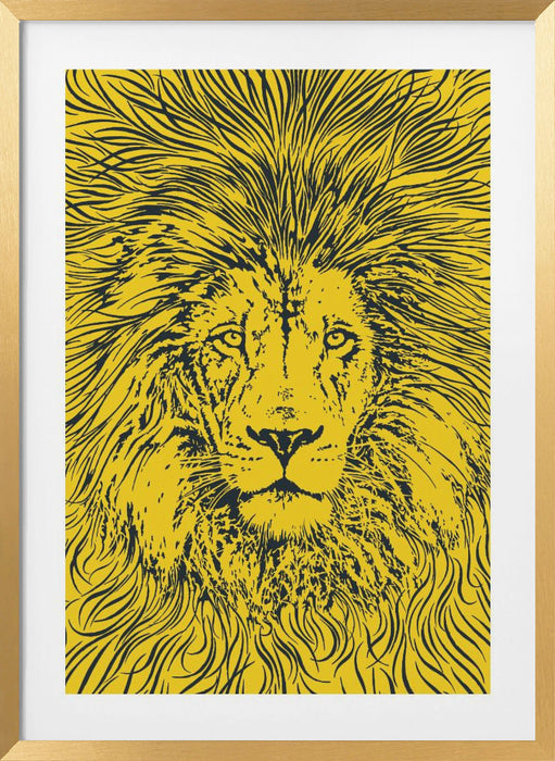 Lion Portrait – King of the Beasts Framed Art Wall Decor