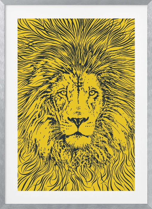 Lion Portrait – King of the Beasts Framed Art Wall Decor