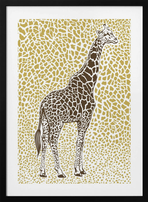 The Majestic Giraffe Framed Art Modern Wall Decor