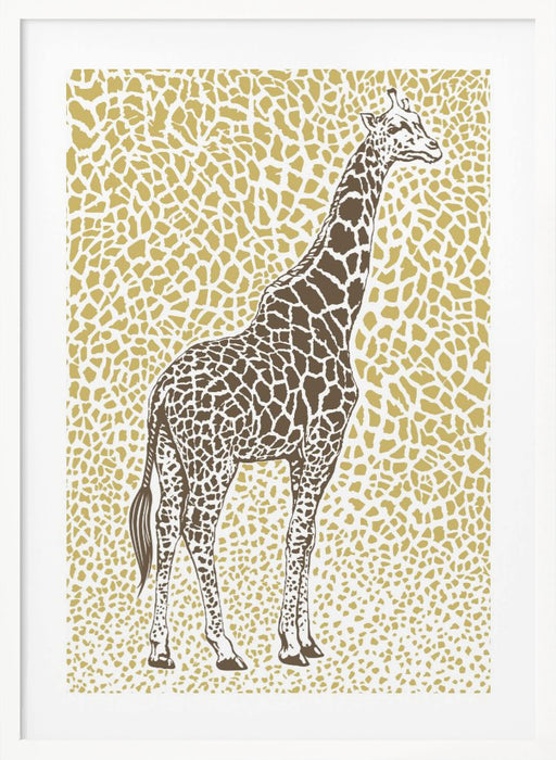 The Majestic Giraffe Framed Art Modern Wall Decor