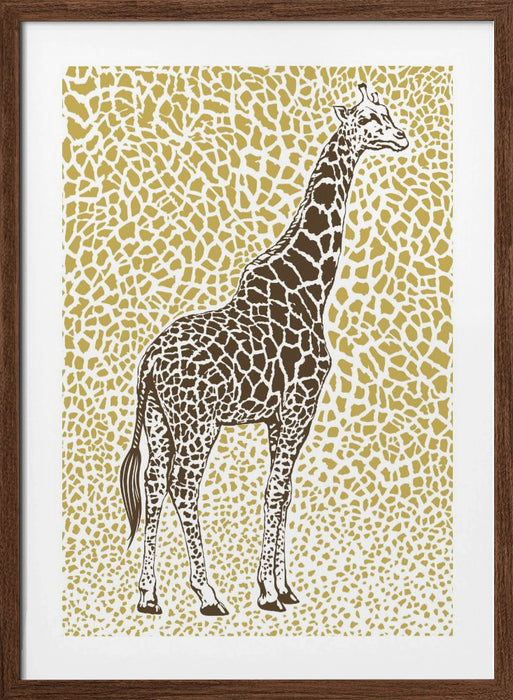 The Majestic Giraffe Framed Art Modern Wall Decor