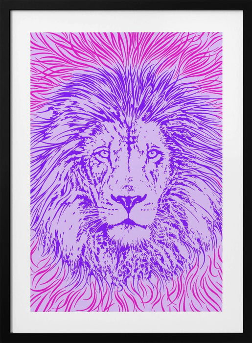 Lion Portrait – King of the Beasts Framed Art Wall Decor