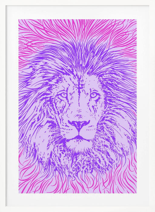 Lion Portrait – King of the Beasts Framed Art Wall Decor