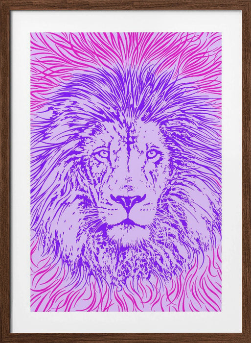 Lion Portrait – King of the Beasts Framed Art Wall Decor