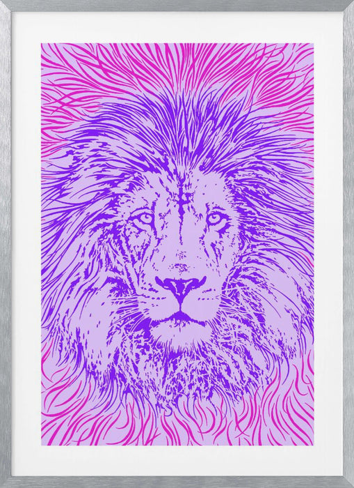 Lion Portrait – King of the Beasts Framed Art Wall Decor