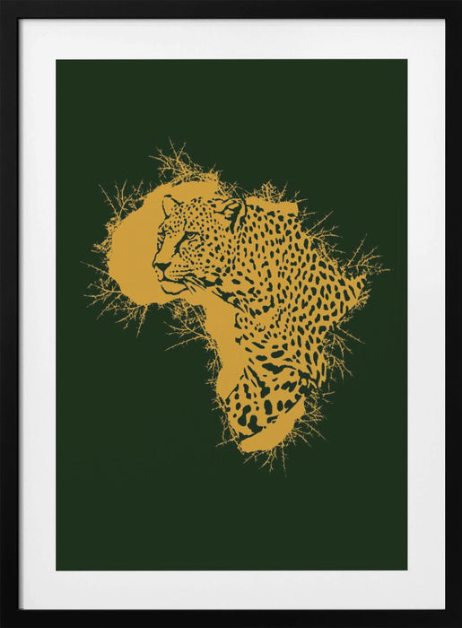 Leopard Africa Thorns Framed Art Wall Decor