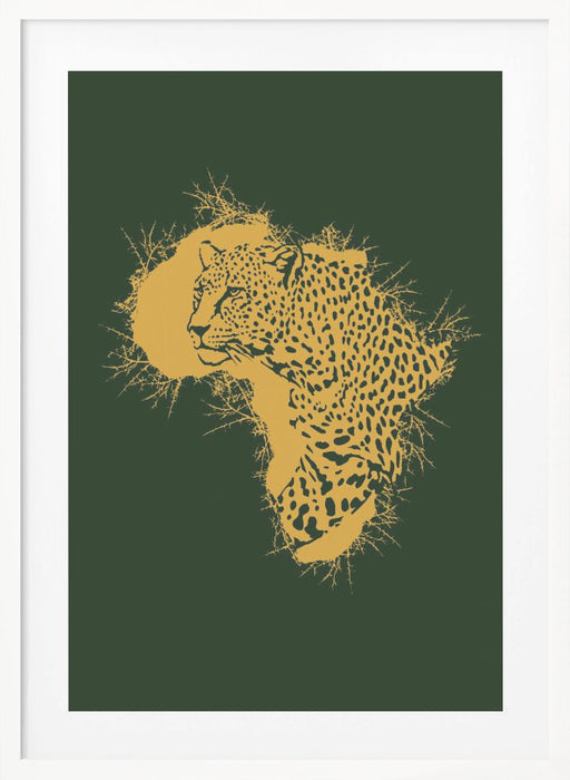 Leopard Africa Thorns Framed Art Wall Decor