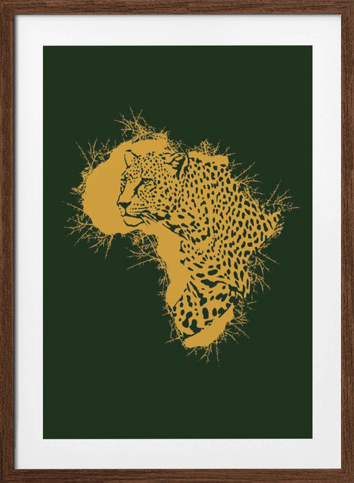 Leopard Africa Thorns Framed Art Wall Decor