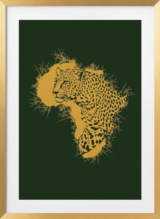 Leopard Africa Thorns Framed Art Wall Decor