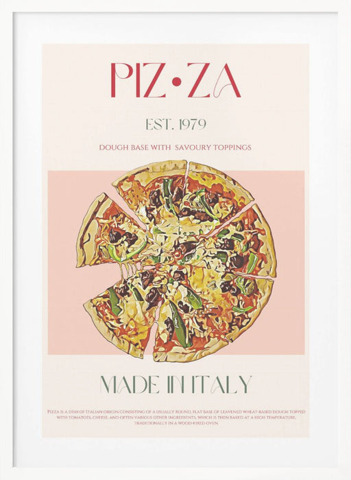 Pizza Framed Art Modern Wall Decor